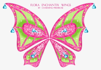 Winx Club Flora Enchantix Wings, HD Png Download, Transparent PNG