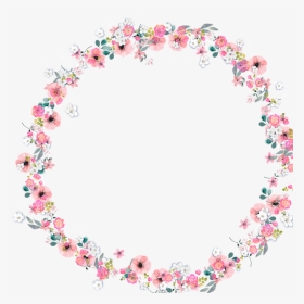 #circle #flowers #rose #daisy #aesthetic #frame #freetoedit - Circle, HD Png Download, Transparent PNG