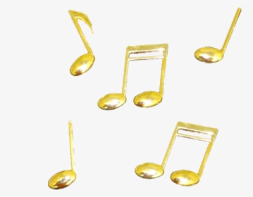 Music Notes Gold Transparent, HD Png Download, Transparent PNG
