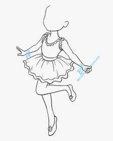 How To Draw Fairy - Line Art, HD Png Download, Transparent PNG