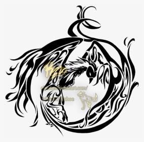 Dragon Phoenix Tattoo - Anime Phoenix Tattoo, HD Png Download, Transparent PNG