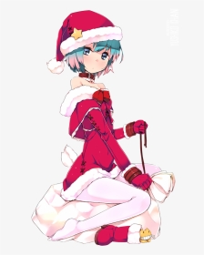 Anime Girl Merry Christmas, HD Png Download, Transparent PNG
