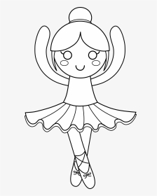 Cute Ballerina Coloring Pages, HD Png Download, Transparent PNG