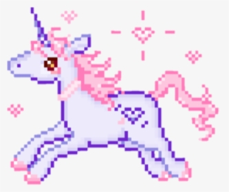 Pixel Pixelart Kawaii Tambler Tamblr Unicorn Love Heart - Pixel Art Kawaii Png, Transparent Png, Transparent PNG