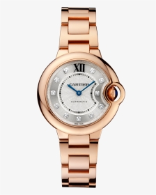 Cartier Ballon Bleu Gold Watch, HD Png Download, Transparent PNG