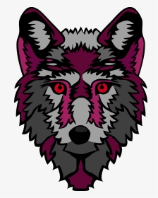 Transparent Wolf Vector Png - Purple Wolf Png, Png Download, Transparent PNG