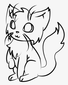 Just A Cat Line Art - Animated Transparent White Cat, HD Png Download, Transparent PNG