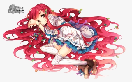 Anime Girl Laying Down, HD Png Download, Transparent PNG