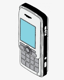 Cell Phone Retro Drawing, HD Png Download, Transparent PNG