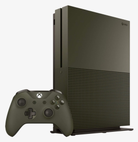 Refurbished Xbox One S Console, 1tb, Military Green, - Xbox One S Battlefield Edition, HD Png Download, Transparent PNG