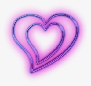 #mq #heart #purple #hearts #neon - Heart Clipart, HD Png Download, Transparent PNG