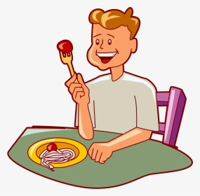 Couple Eating Food Clipart - Person Eating Food Clipart, HD Png Download, Transparent PNG