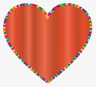 Transparent Rainbow Border Clipart - Rainbow Heart Clipart, HD Png Download, Transparent PNG