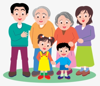Семья На Прозрачном Фоне Картинки - Whole Family Picture Drawing, HD Png Download, Transparent PNG