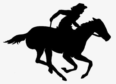 Pony Express Graphic - Horse Race Silhouette, HD Png Download, Transparent PNG