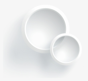 #ftestickers #overlay #frame #circles #3deffect #white - Circle, HD Png Download, Transparent PNG