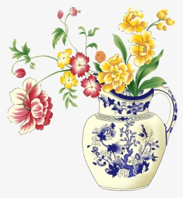 Vase Png Image - Collage Flower Vase, Transparent Png, Transparent PNG