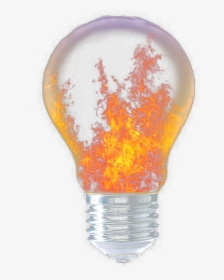 Download Computer Bulb Transprent - Light Bulb Burning Png, Transparent Png, Transparent PNG