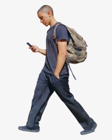 Man Walking On Phone, HD Png Download, Transparent PNG