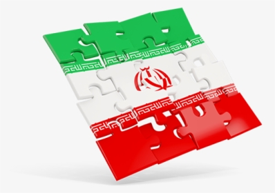 Square Puzzle Flag - Iran Flag Puzzle, HD Png Download, Transparent PNG