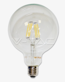6w Filament E27 G125 Топло Бяла Светлина - Compact Fluorescent Lamp, HD Png Download, Transparent PNG
