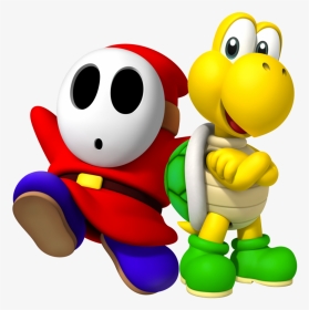 Shy Guy And Koopa Troopa, HD Png Download, Transparent PNG