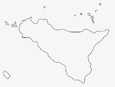 Blank Map Of Sicily, HD Png Download, Transparent PNG