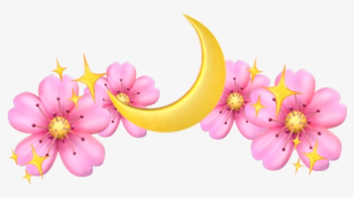 #emoji #crown #flowercrown #flowercrownstickers #stickers - Flower Pink Transparent, HD Png Download, Transparent PNG