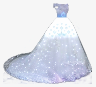 #challenge #snowflakes #snow #star #moon #galaxy #clothingitem - Gown, HD Png Download, Transparent PNG
