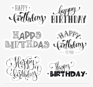 #happybirthday #enjoy #creative #stickers #inscription - Happy Birthday Tumblr Stickers, HD Png Download, Transparent PNG