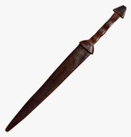 32 In In Dark Wood Medieval Practice Sword, , Panther - Marine Corp Knife, HD Png Download, Transparent PNG