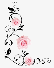 Nice 3d Wall Rose Flower Drawings, HD Png Download, Transparent PNG