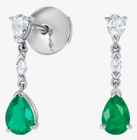 Grafton Emerald And Diamond Drop Earrings - Earrings, HD Png Download, Transparent PNG