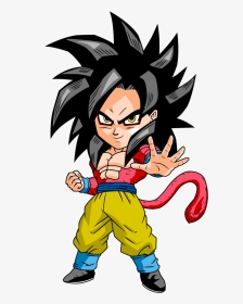 Goku Super Saiyan 4 Chibi , Png Download - Goku Ssj4 Chibi, Transparent Png, Transparent PNG