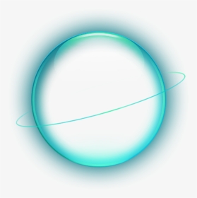 #ftestickers #planet #venus #neon #luminous #blue - Circle, HD Png Download, Transparent PNG