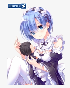 #anime Cute #anime Wow #anime Girls #animelove #animenice - Rem, HD Png Download, Transparent PNG