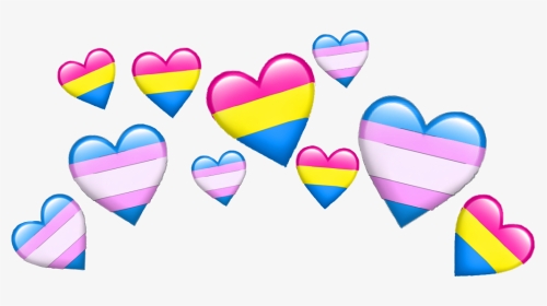 Emoji Heart Crown Pansexual, HD Png Download, Transparent PNG