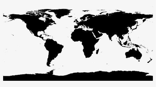 Hd Simple Minimal World - World Map, HD Png Download, Transparent PNG