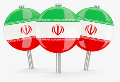 Three Round Pins - Iran Flag, HD Png Download, Transparent PNG