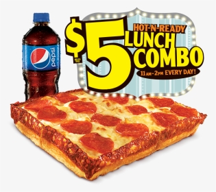Little Caesars $5 Lunch Combo Time, HD Png Download, Transparent PNG