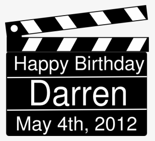 Happy Birthday Clapboard, HD Png Download, Transparent PNG
