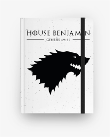 Caderno House Benjamin De Karolyne Jaquesna - Game Of Thrones House Stark Vector, HD Png Download, Transparent PNG