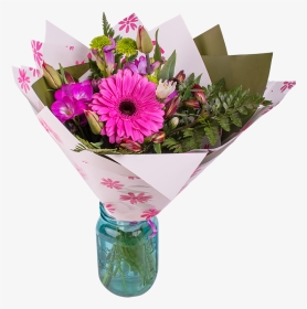 Bright, Bold, Vivid, Stimulating Hand-tied Flower Bouquet - Bouquet, HD Png Download, Transparent PNG
