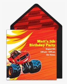 Usemap - Printable Blaze Birthday Party Invitations, HD Png Download, Transparent PNG