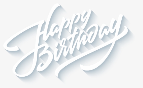 银白happy Birthday艺术字图 - Happy Birthday 藝術 字, HD Png Download, Transparent PNG