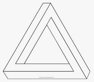 Impossible Triangle Coloring Page, HD Png Download, Transparent PNG