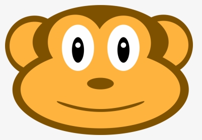 Monkey Smiley Face Animal - Clip Art Face Animal, HD Png Download, Transparent PNG