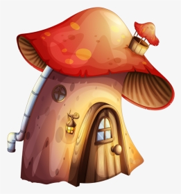 Transparent Fairy Vector Png - Gnome Mushroom Clipart, Png Download, Transparent PNG