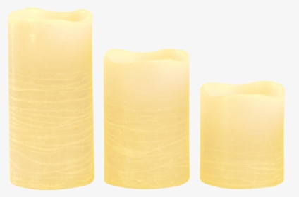 Ivory Pillar Wax Candle X3 - Advent Candle, HD Png Download, Transparent PNG