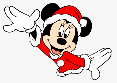 Disney Christmas Clipart - Minnie Mouse Christmas Drawing, HD Png Download, Transparent PNG